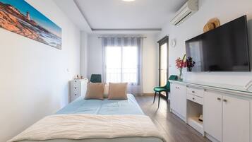 1 chambre, fer et planche Ă repasser, Wi-Fi gratuit, draps fournis