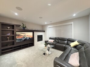 TV connectée, cheminée