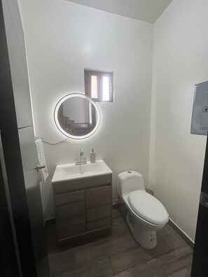 Towels, soap, toilet paper