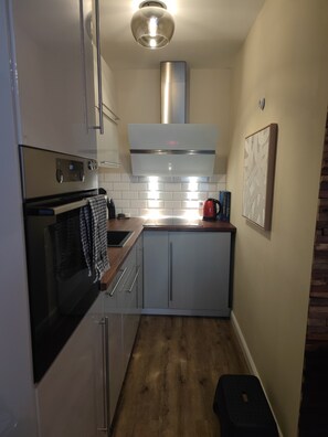 Fridge, microwave, oven, dishwasher - Modern Apartment with Lake View (Möhnesee)