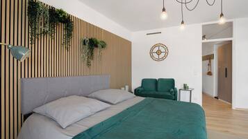 1 Schlafzimmer, kostenloses WLAN, Bettwäsche, Rollstuhlgeeignet