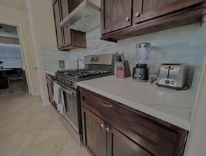 Microwave, oven, stovetop, dishwasher