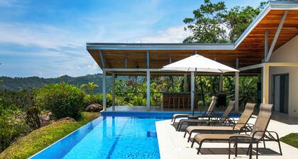 Outstanding ocean view, 4 bdr, jungle villa!