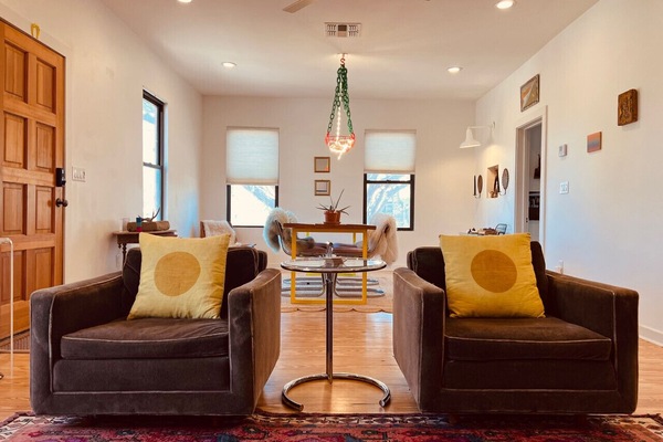Living and dining area.