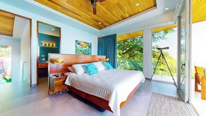 3 bedrooms, free WiFi, bed sheets - Private Villa Oro Verde, ocean view, luxury (Uvita)