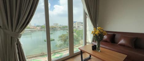 Deluxe-Apartment, Balkon, Seeblick