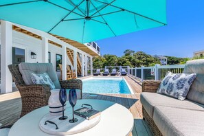 Pool - New 2025 Luxury Oceanview | 6BR/6BA | Heated Pool | Elevator | Observation deck | Game Room (Oak Island)