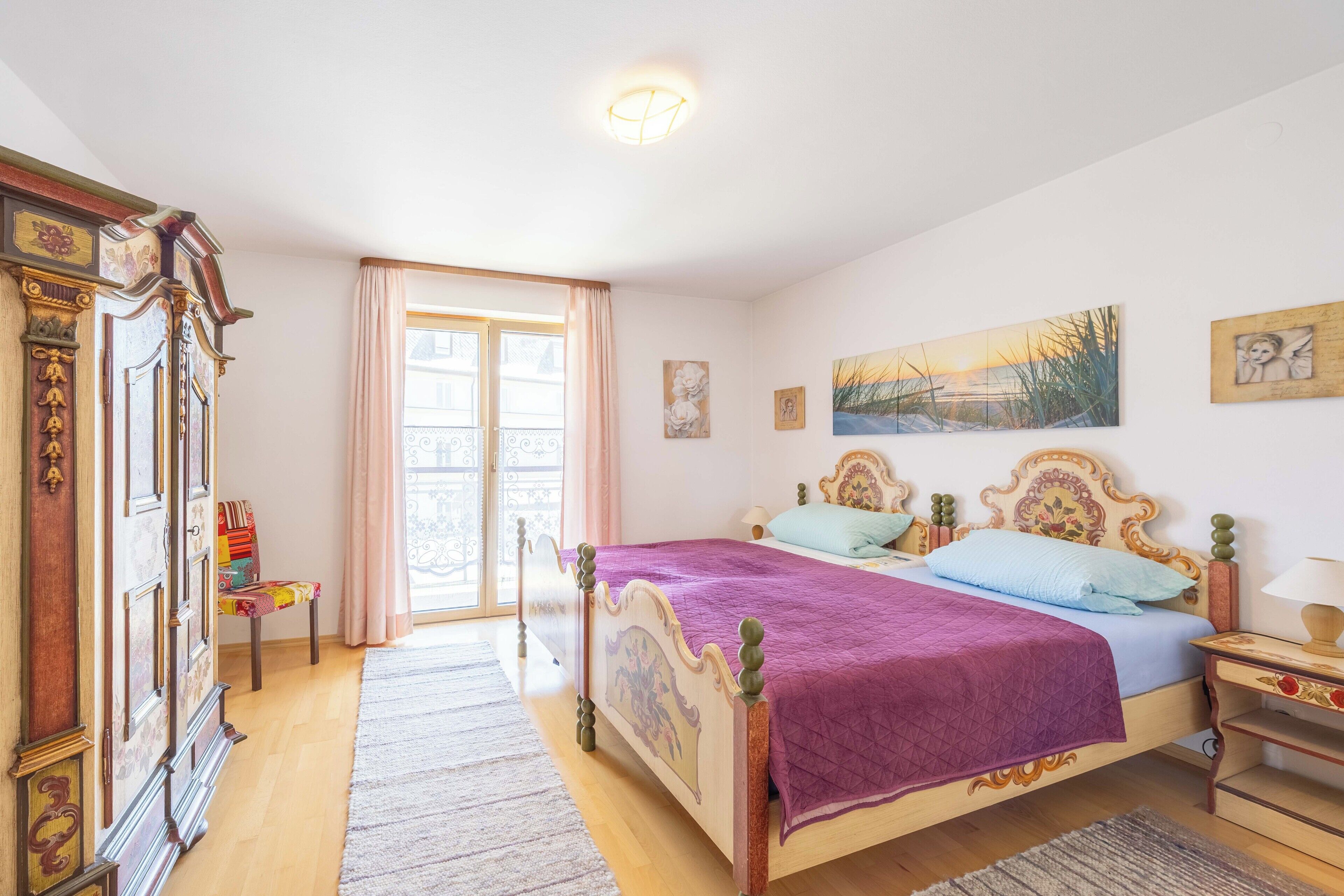 1 غرفة نوم وملاءات أسرّة