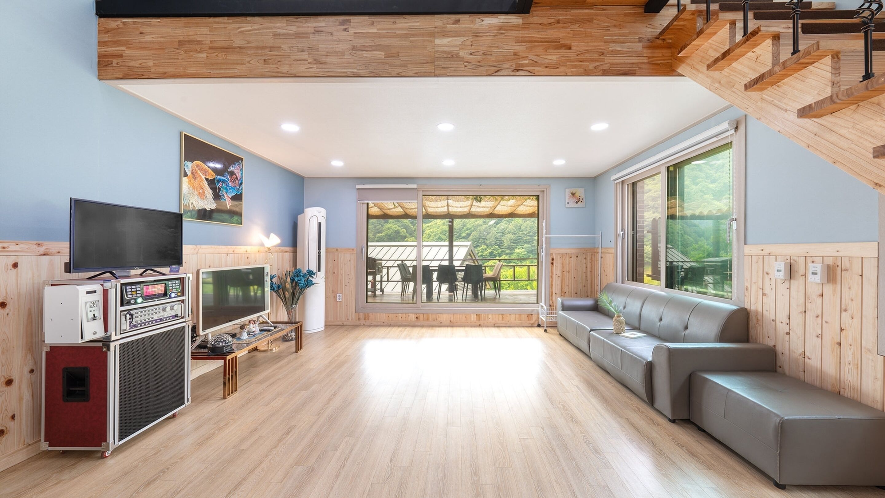 베이직룸, 침실 2개 (Blue Hill (House/Fireplace/Karaoke)) | 1 개의 침실, 무료 WiFi