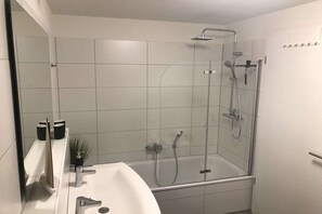 Shower, hair dryer