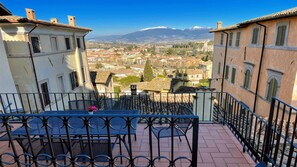 Apartment, 2 Bedrooms, Smoking, Balcony | Outdoor dining - 6 Guests apt With Terrace in Pedestrian Historic Centre of Spoleto (Spoleto)
