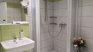 Shower, hair dryer