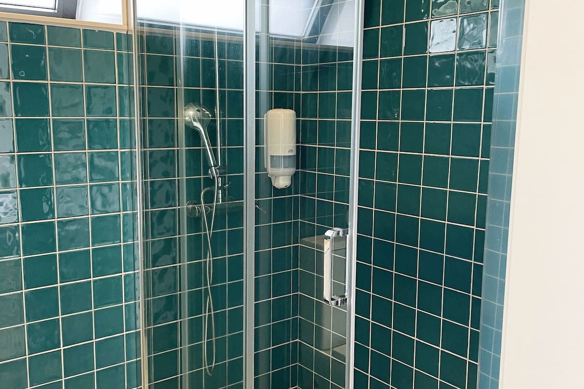 Towels, soap, shampoo, toilet paper