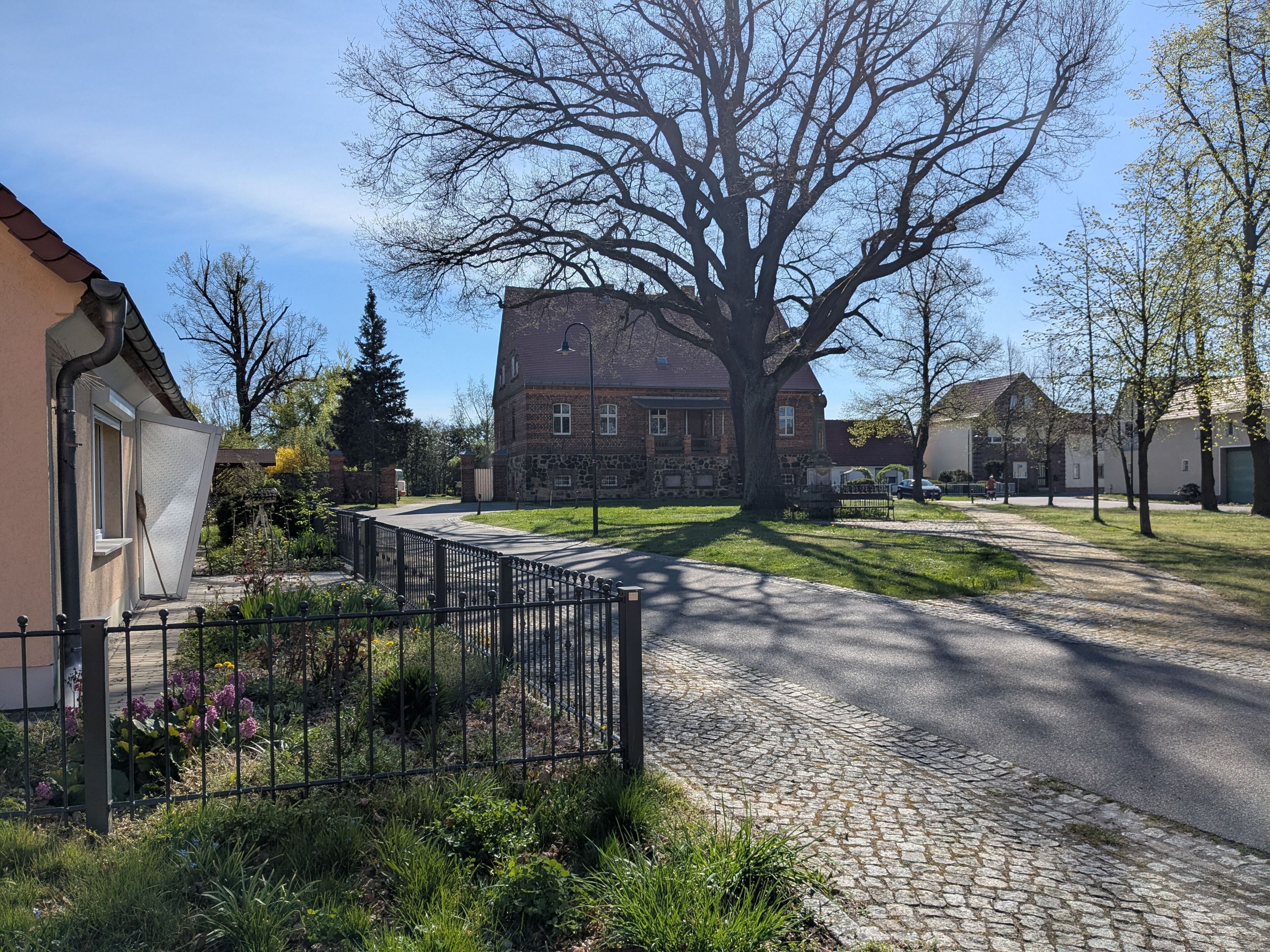 Dorfaue neben dem Ferienhaus