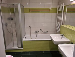 Een douche, een haardroger