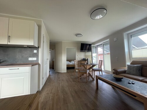 Küstenbude, 3 Zi. Wohnung mit Balkon für 4 Pers.