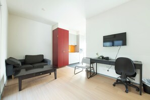 Apartment, 2 Bedrooms, Non Smoking, Private Bathroom | Living area - Melbourne Studio Apartments Hotel @ 138 Elgin Carlton (Carlton)