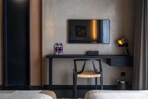 Phòng 2 giường đơn Deluxe | Bộ trải giường bằng vải cotton Ai Cập, bộ đồ giường cao cấp 