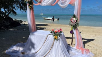 Beach nearby, white sand