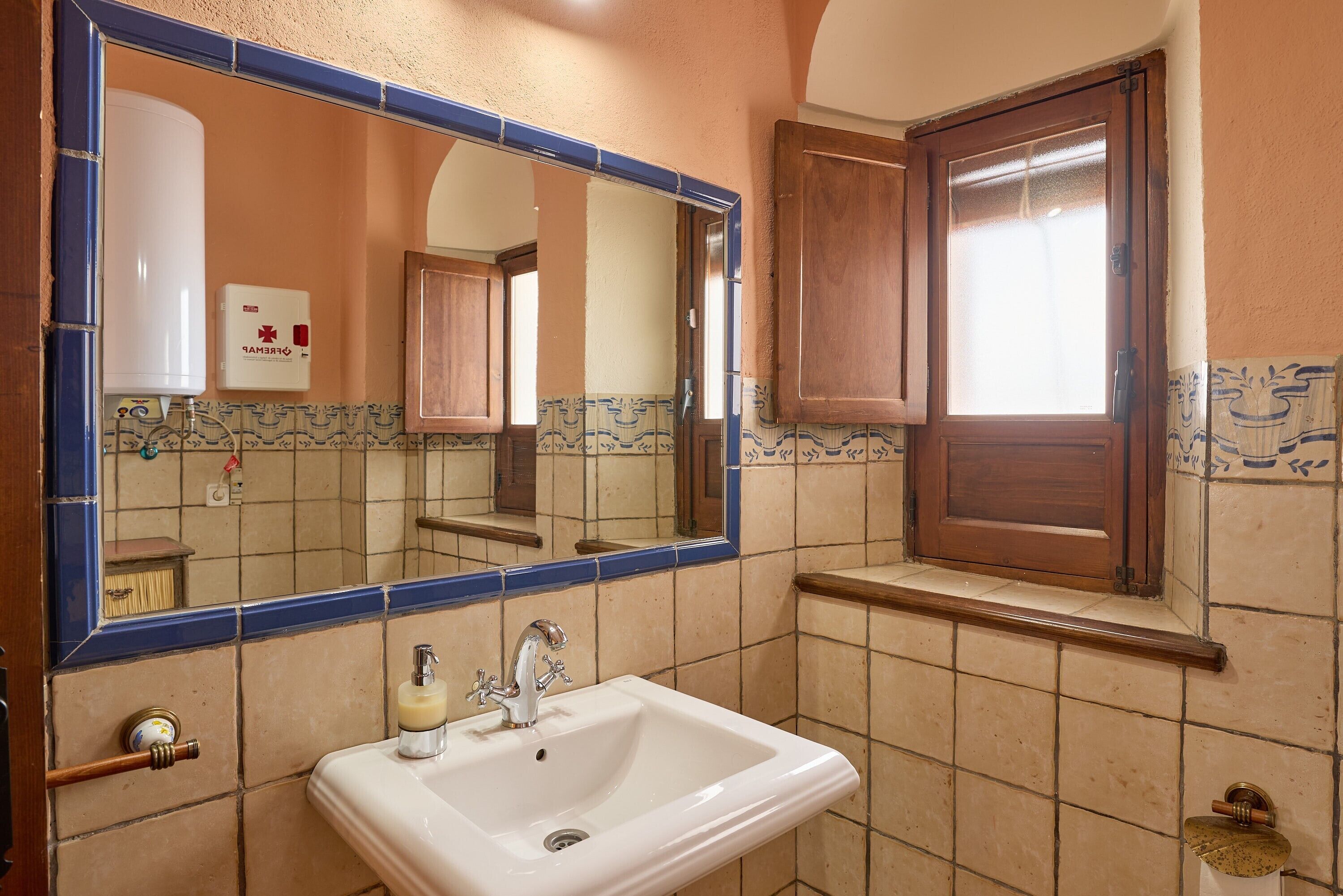 Douche, serviettes fournies