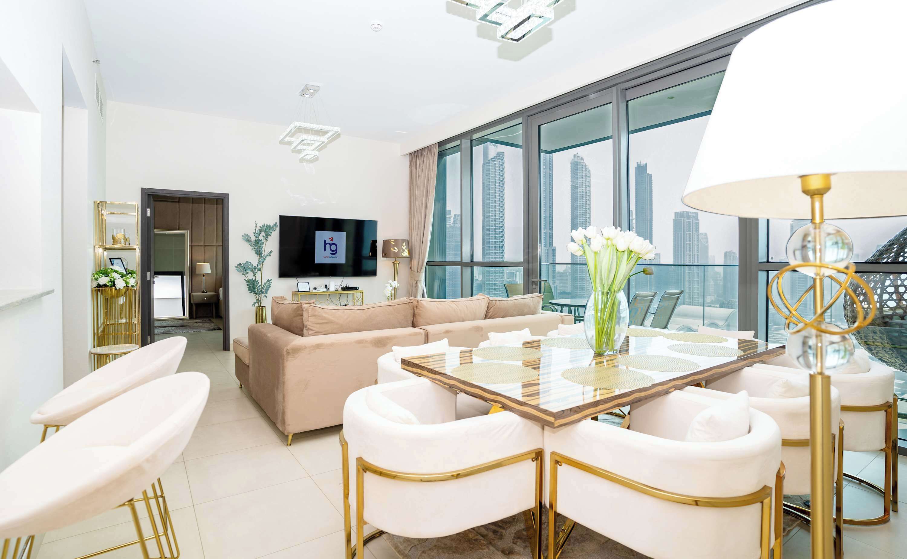 3br Plus Maid Burj Khalifa View And Dubai Mall Access - 두바이