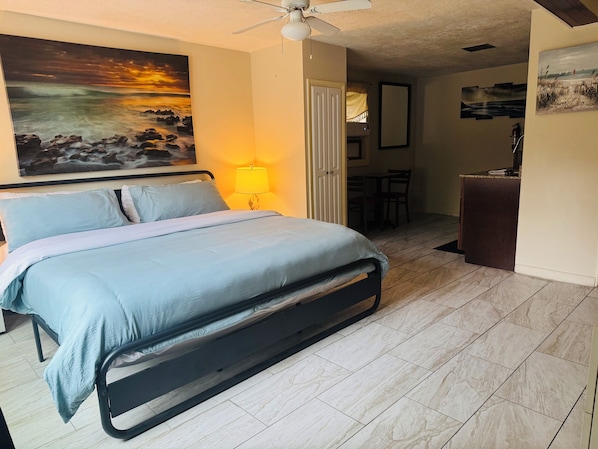 Desk, iron/ironing board, free WiFi, bed sheets