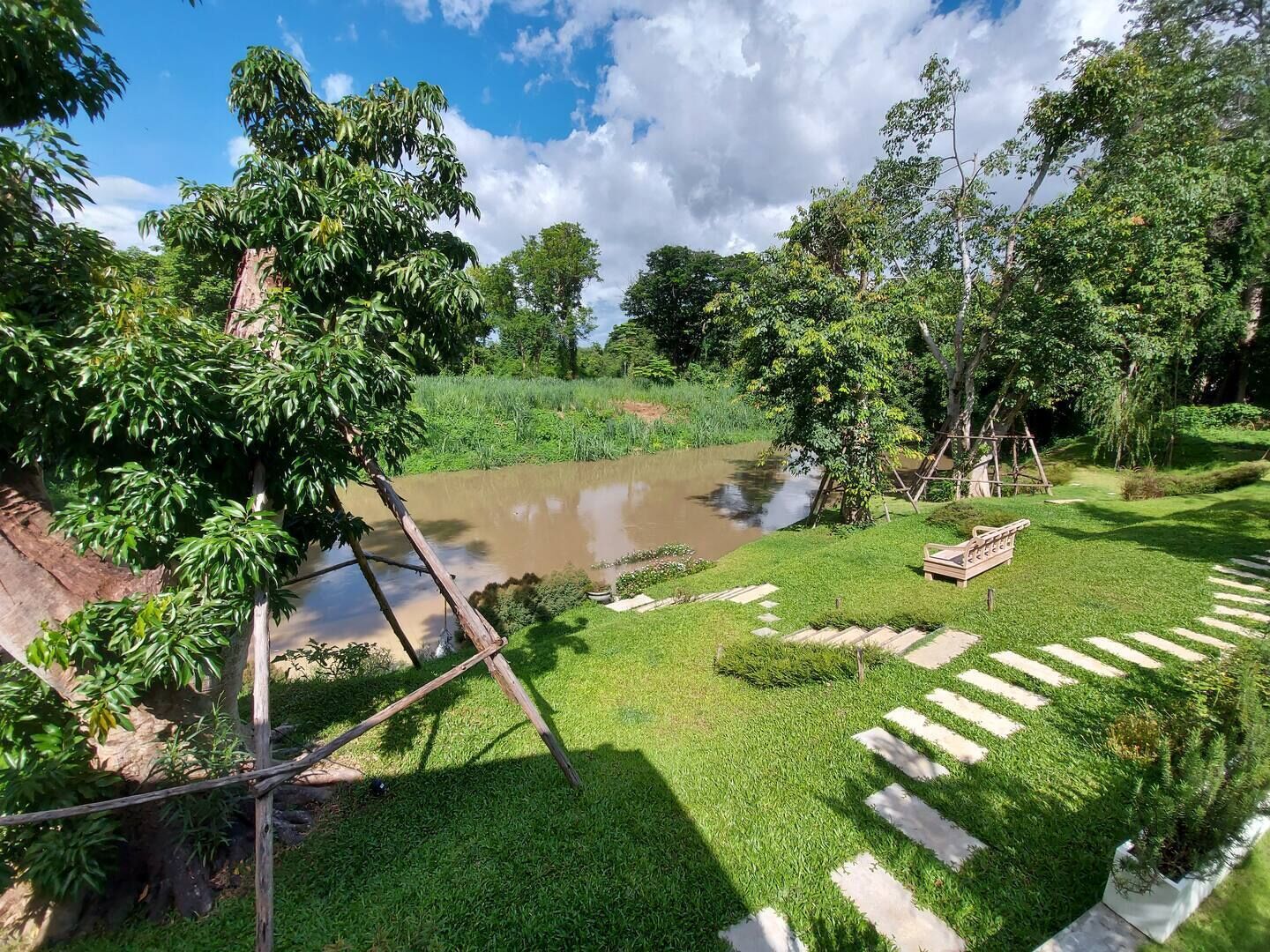 Blick auf den Garten