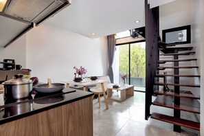 Design Apartment, 1 Bedroom, Balcony | Living area | 36-inch flat-screen TV with cable channels - Design Loft near Naiharn Beach UTL A123 (Rawai)