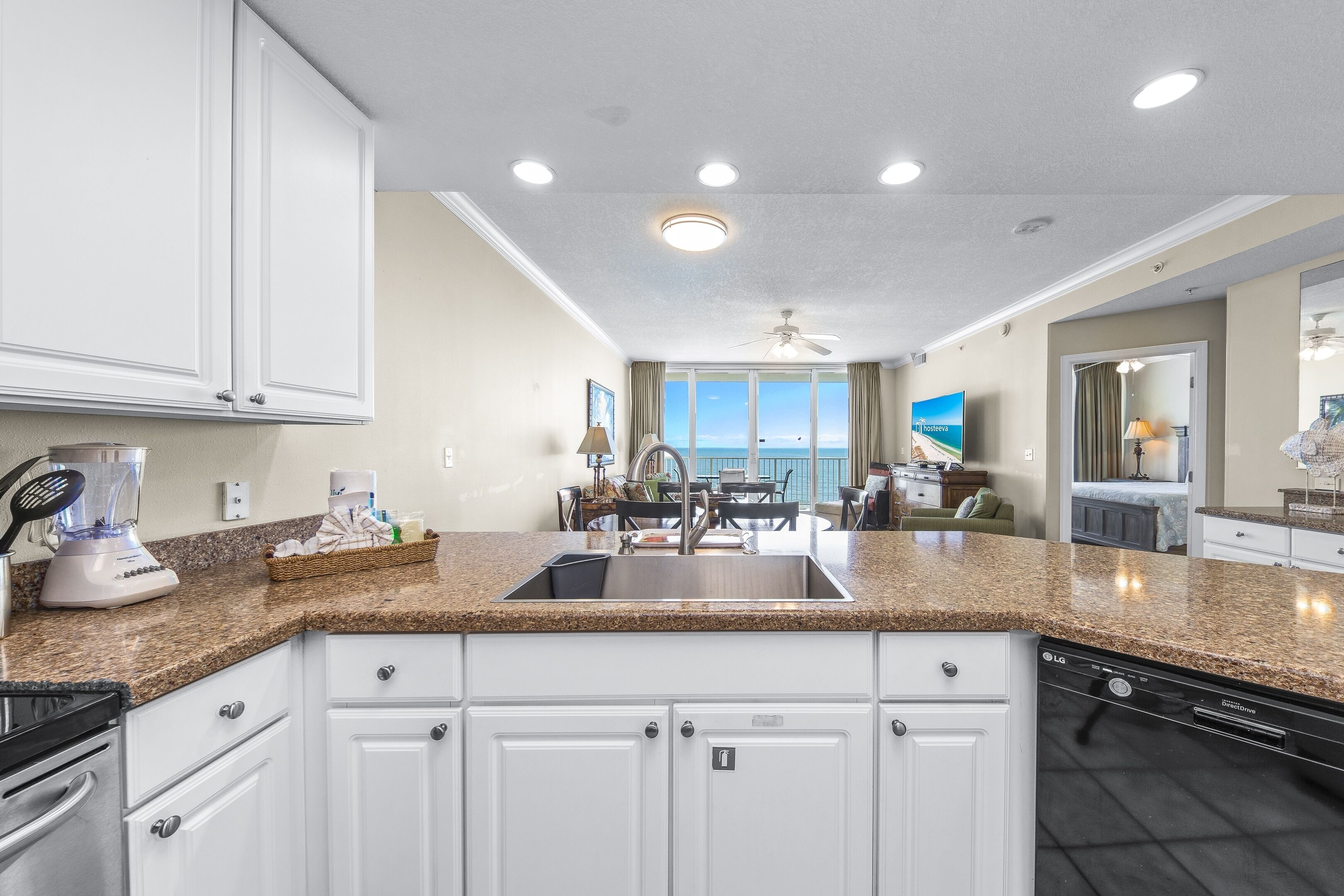 시그니처 콘도, 침실 3개, 주방, 해변 전망 | 전용 주방 | 냉장고, 전자레인지, 오븐, 쿡탑