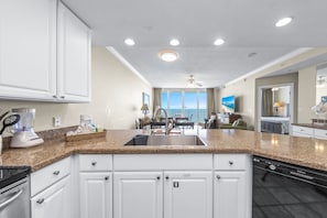 Signature Condo, 3 Bedrooms, Kitchen, Beach View | Private kitchen - San Carlos Unit 607 (Gulf Shores)