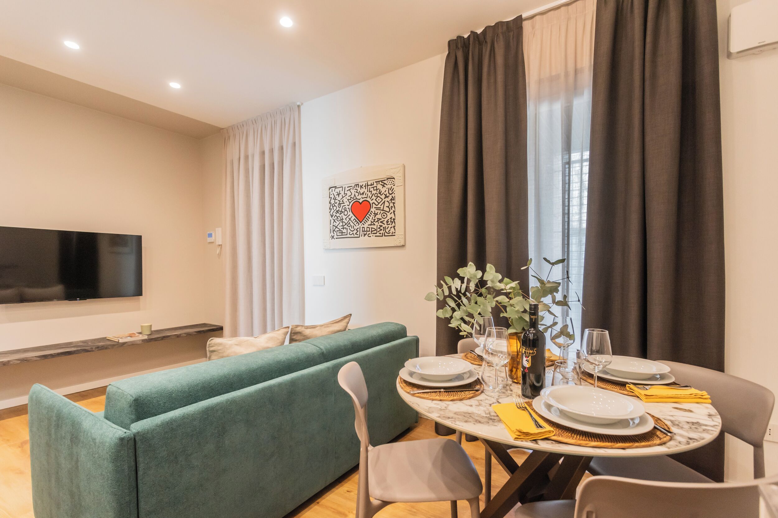 Apartment (1 Bedroom) | Living area