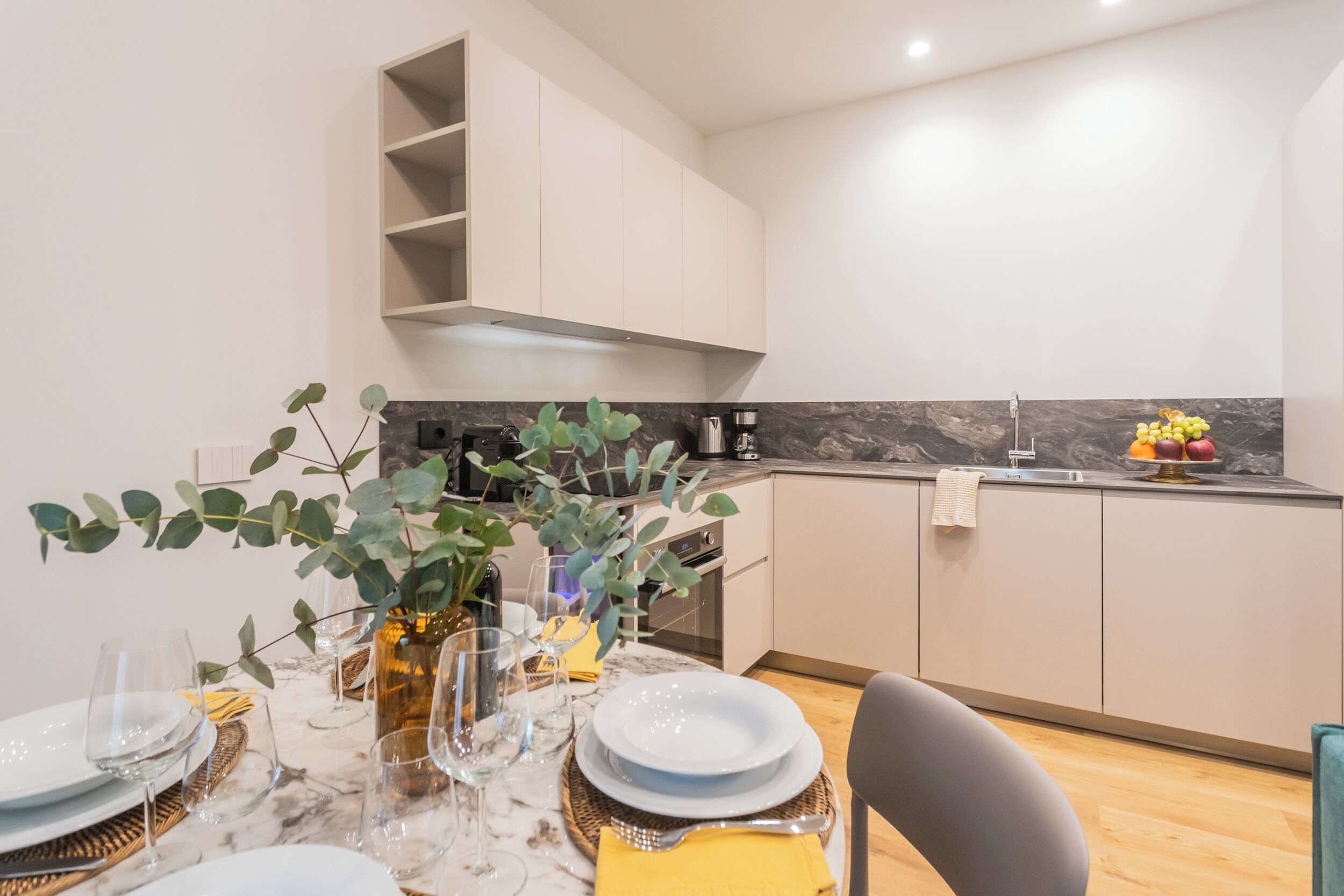 Apartment (1 Bedroom) | Living area | 32-inch TV with cable channels