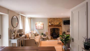 TV connectée, cheminée