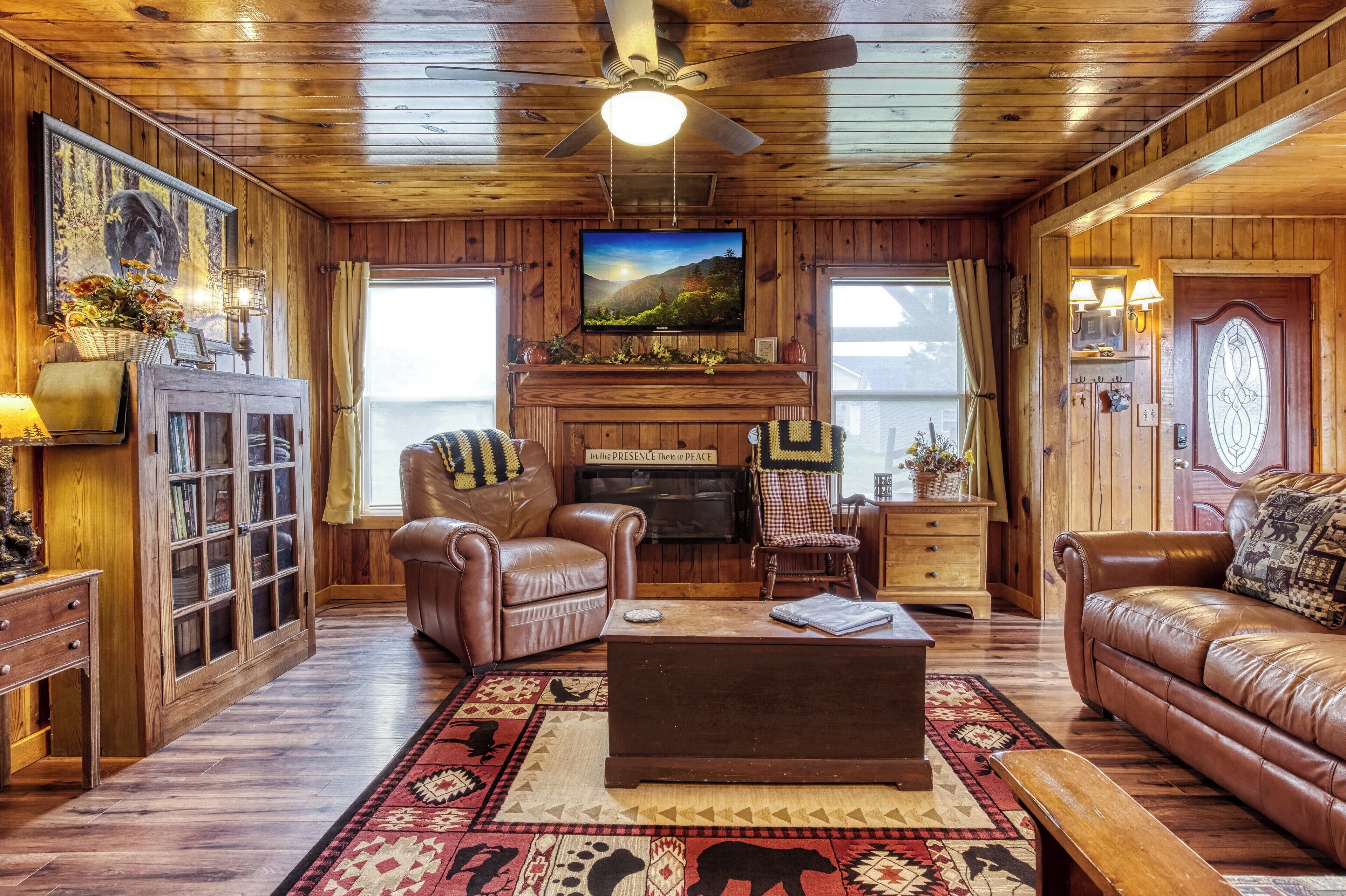 TV connectée, cheminée