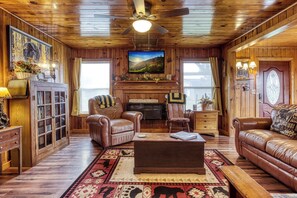 TV connectée, cheminée