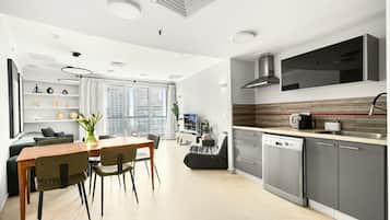Apartemen, pemandangan pantai | Interior