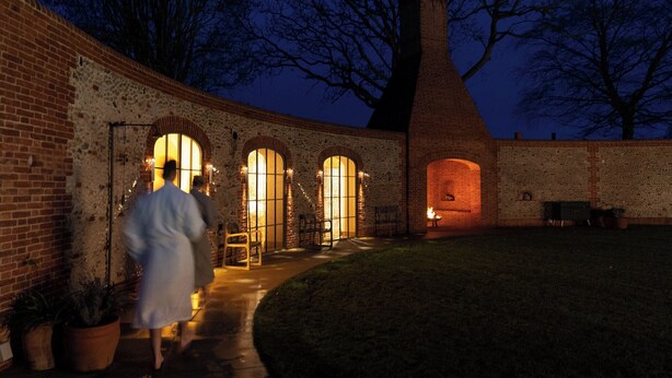 A brick building with arched windows and a chimney. - Wilderness Reserve - The Grange (Halesworth)