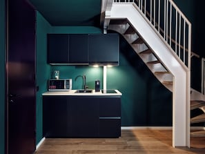 1 chambre, literie de qualité supérieure, surmatelas, minibar