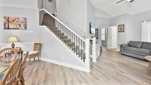 TV - Charming Townhome in Barefoot Resort — Minutes from Beach, Golf & Fun! (N. Myrtle Beach)