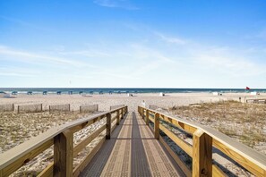 On the beach