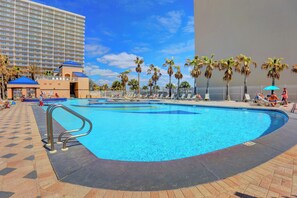 Indoor pool, a heated pool
