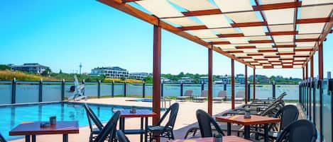 Outdoor pool, open 8:00 AM to 8:00 PM, free pool cabanas, pool umbrellas