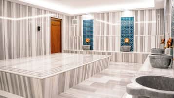 Salas para tratamentos a dois, banho turco/hammam