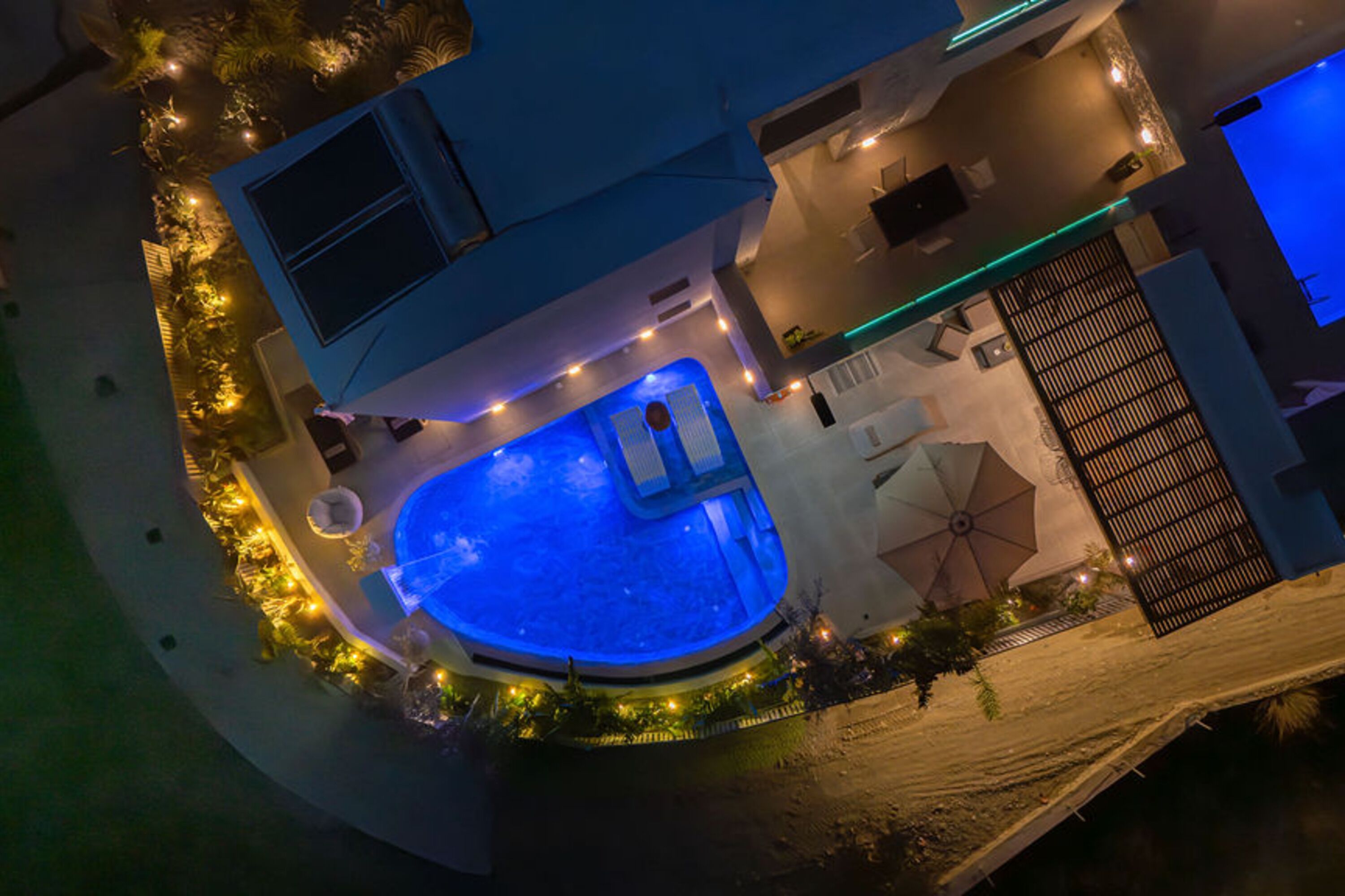 A heated pool
