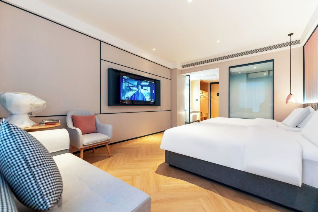 Superior Twin Room, City View | Select Comfort beds, desk, laptop workspace, blackout curtains