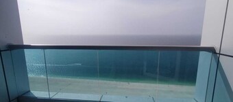 Two-bedroom hotel apartment with a living room and a sea view, VIP