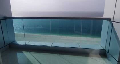 Two-bedroom hotel apartment with a living room and a sea view, VIP