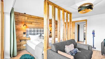 1 chambre, lit parapluie, Wi-Fi gratuit, draps fournis