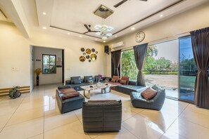 Living area - Cosmicstays Luxe Oasis Pool & Bar Villa  (Lonavala)