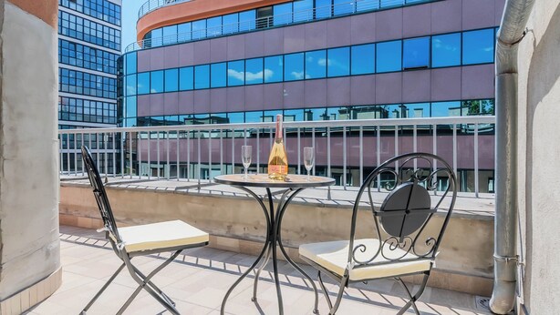 Family Apartment, 1 Bedroom, Microwave (Rooftop Terrace Apartment in Zagreb) | Rooftop terrace - Rooftop Terrace Apartment in Zagreb Lower Town (Zagreb)